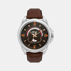Helix Round Brown Analog watch