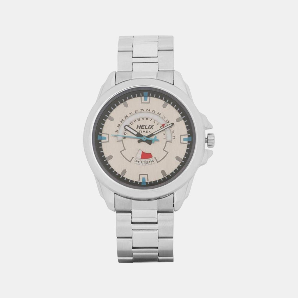 Helix Round Grey Analog watch
