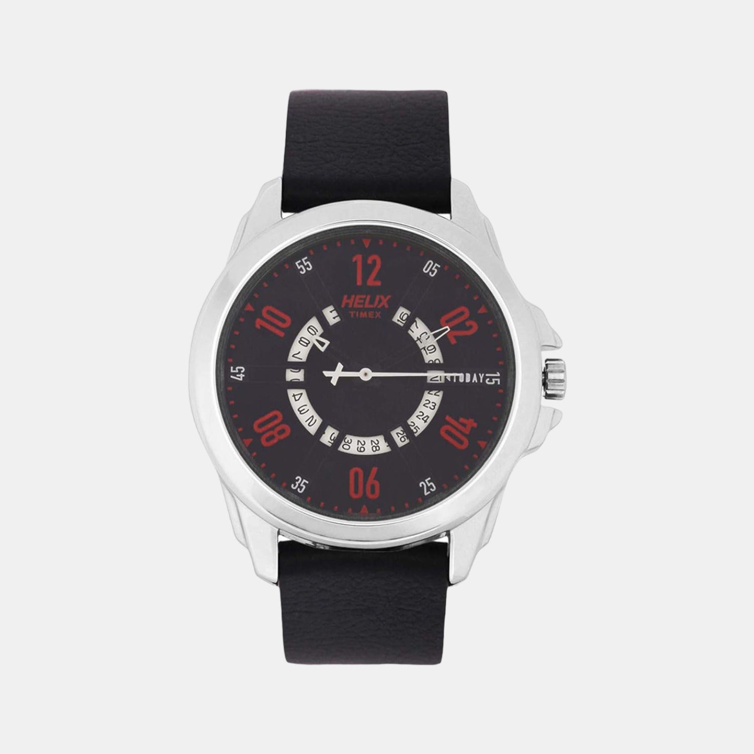 Helix Round Black Analog watch