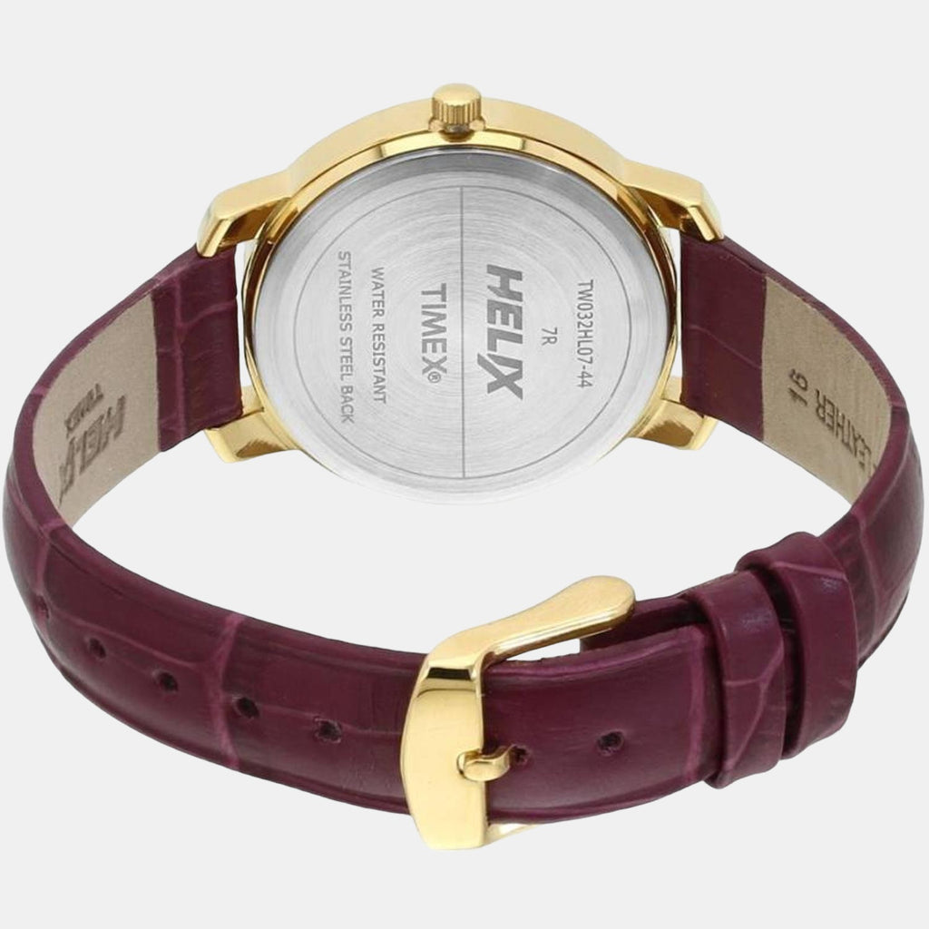 Helix Women Round Gold watch