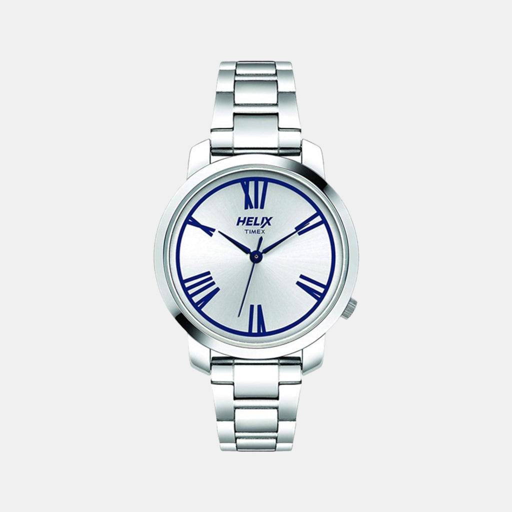 Helix Round Silver Analog watch