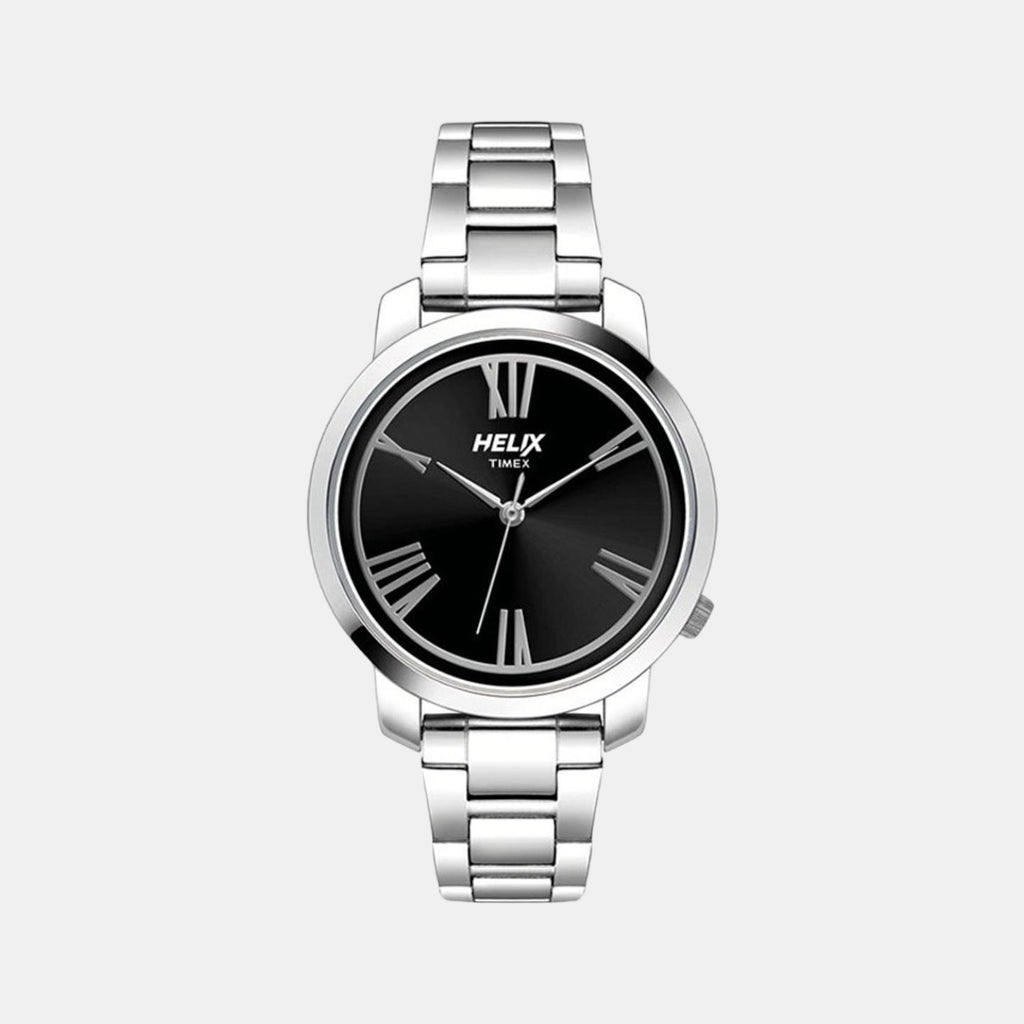 Helix Round Black Analog watch