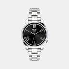Helix Round Black Analog watch