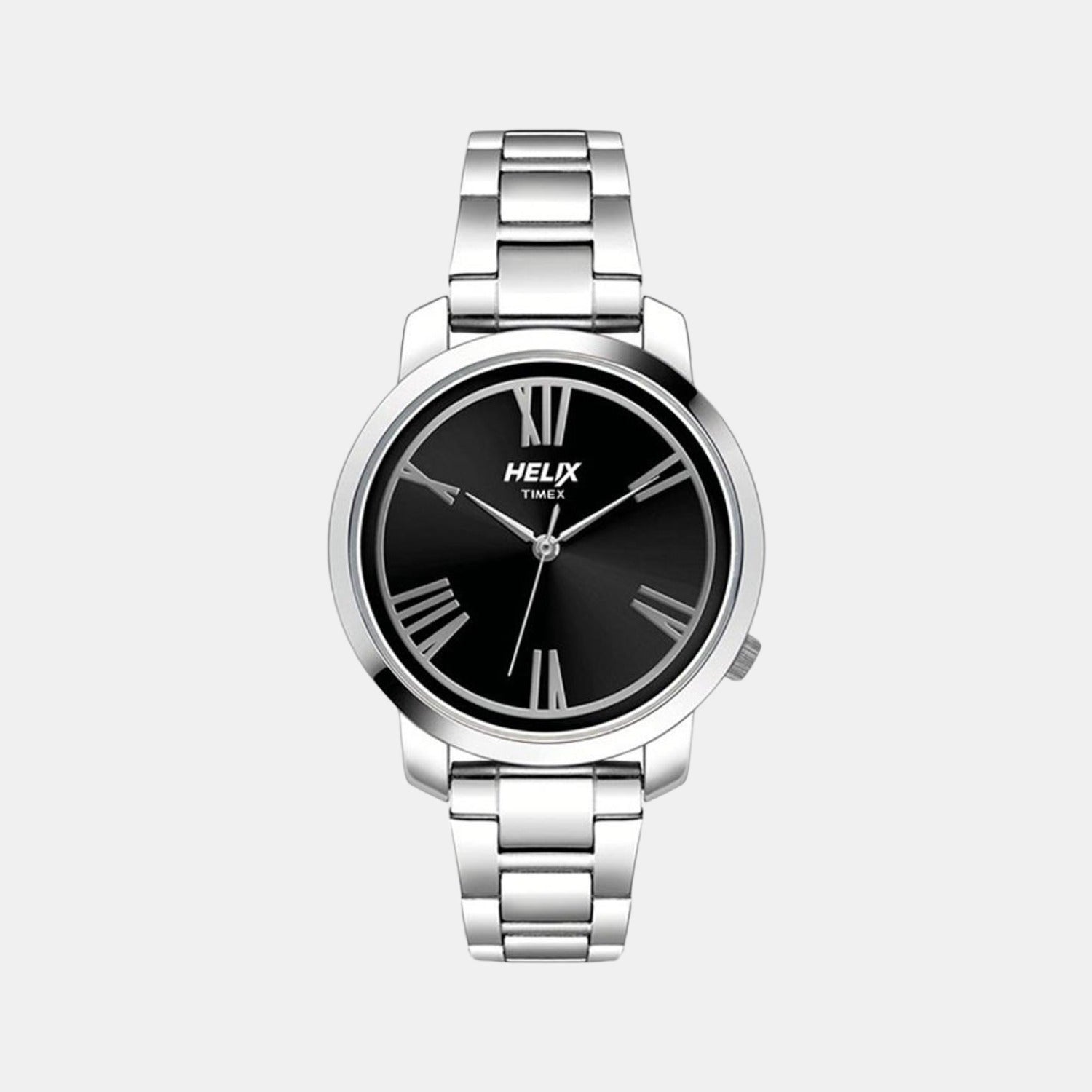 Helix Round Black Analog watch