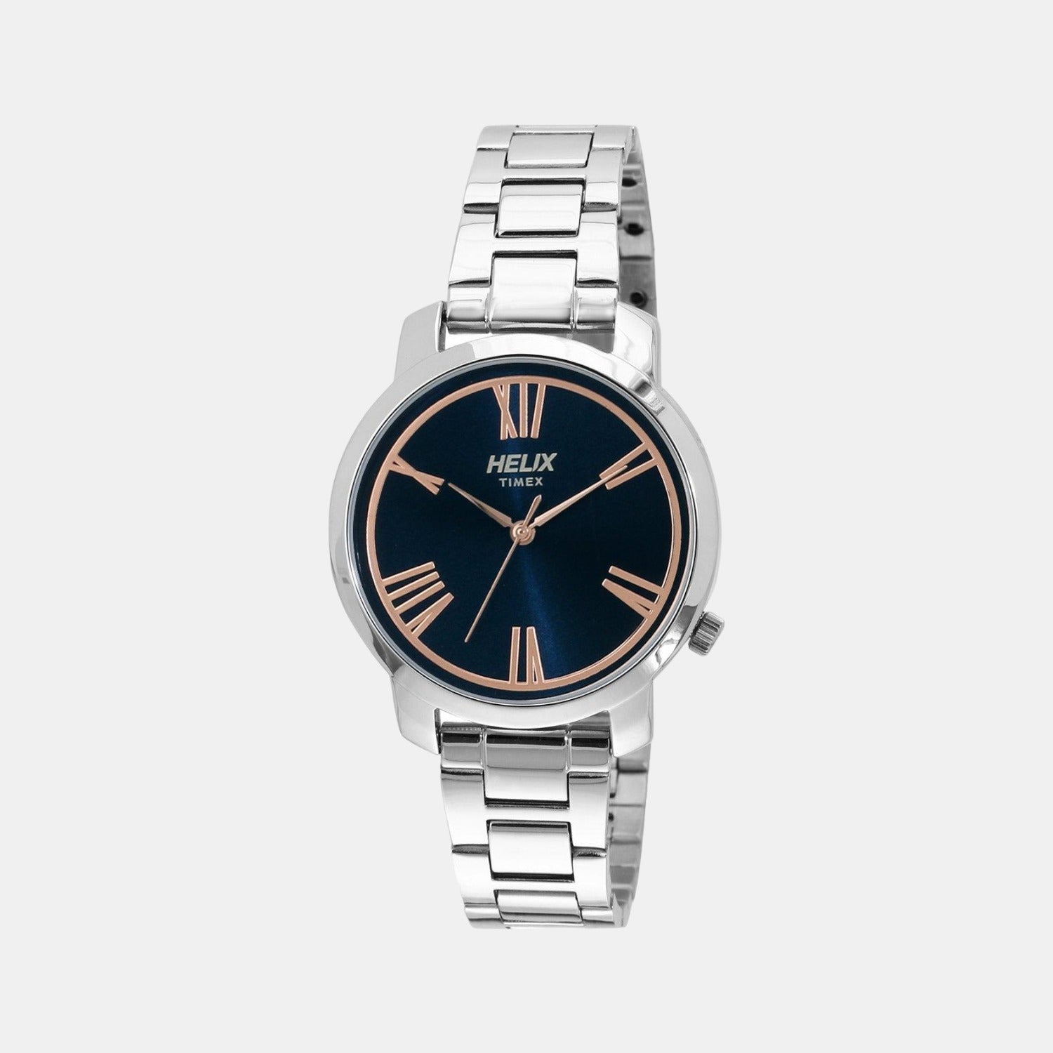 Helix Round Blue Analog watch