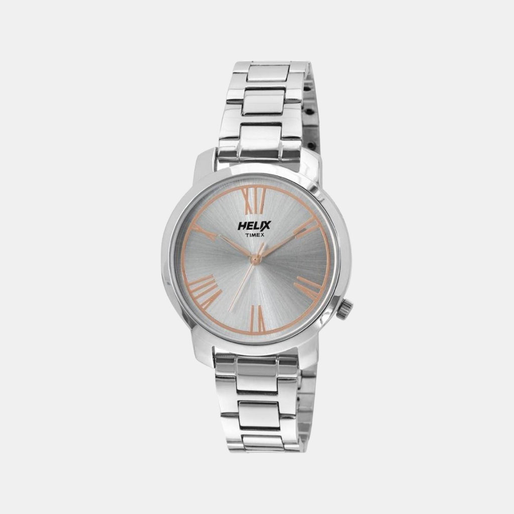 Helix Round Silver Analog watch