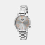 Helix Round Silver Analog watch