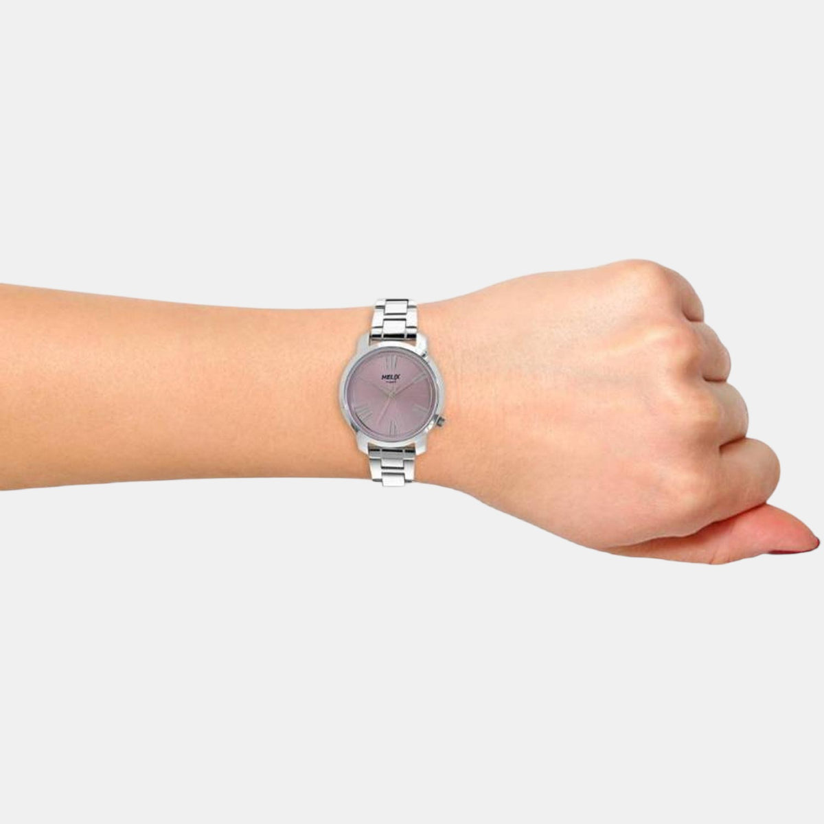 Helix Stainless Steel Round watch