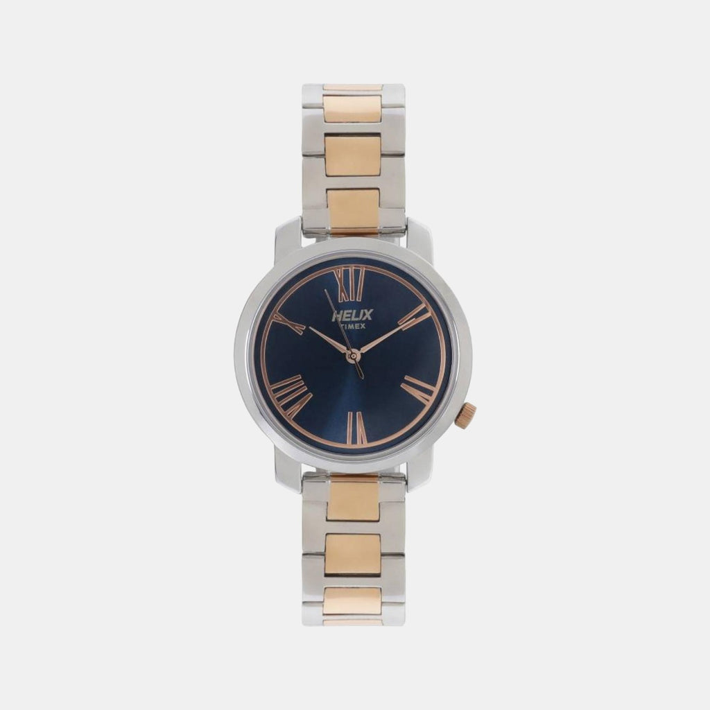 Helix Round Blue Analog watch