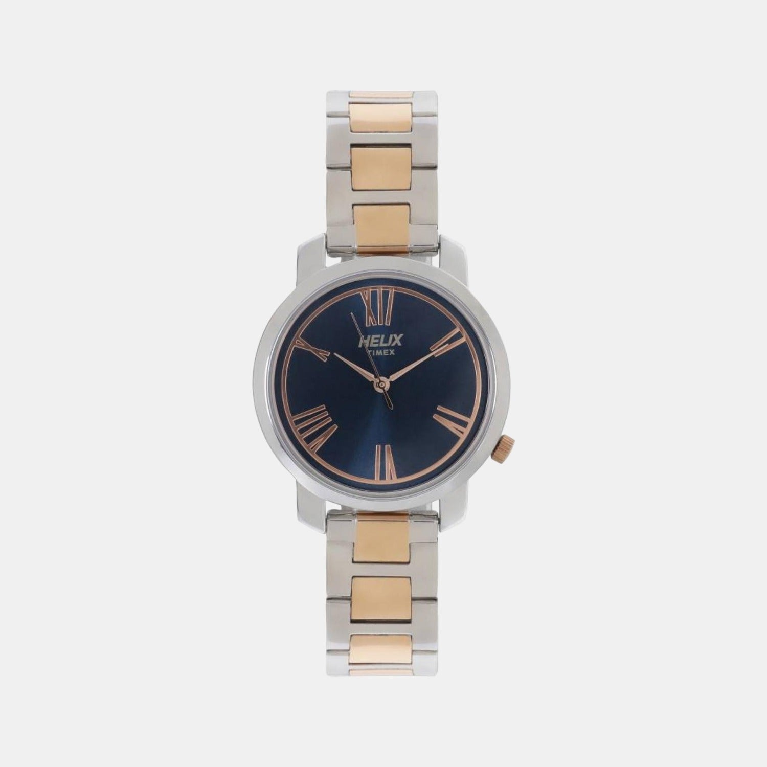 Helix Round Blue Analog watch