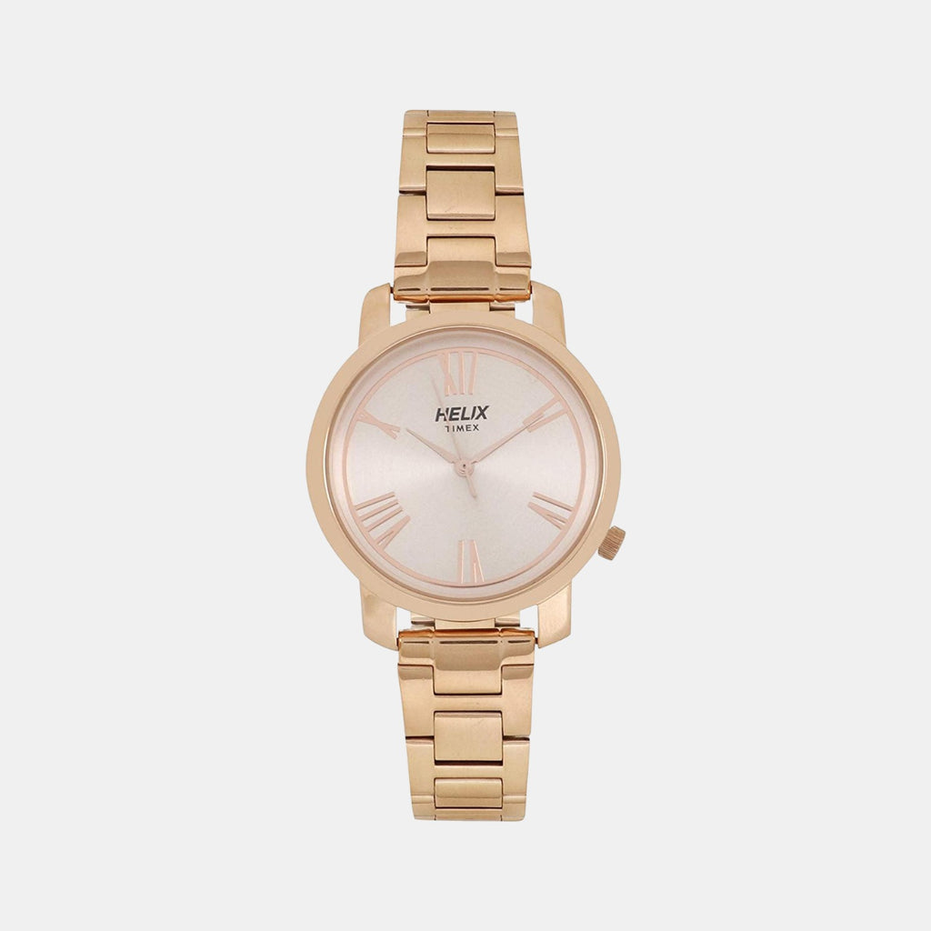 Helix Round Rose Gold Analog watch