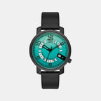Helix Round Green Analog watch