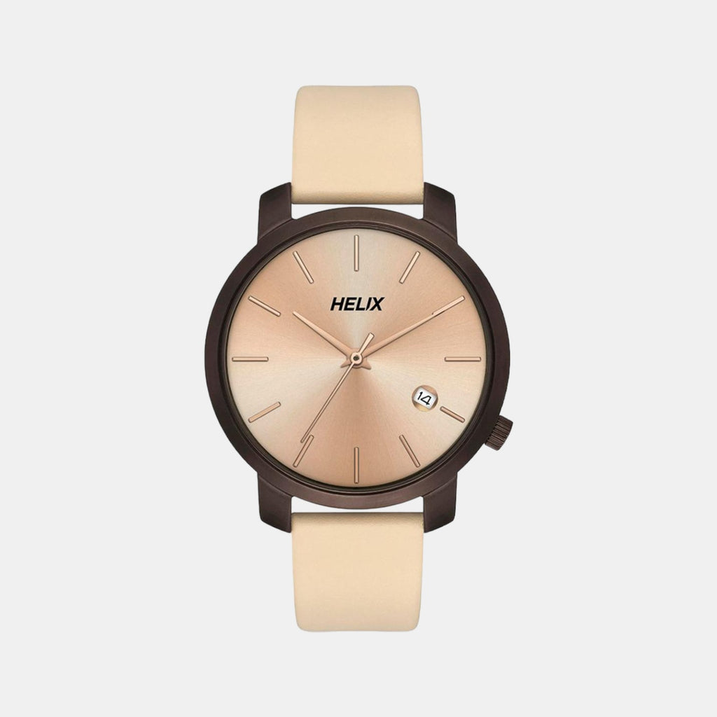 Helix Round Rose Gold Analog watch