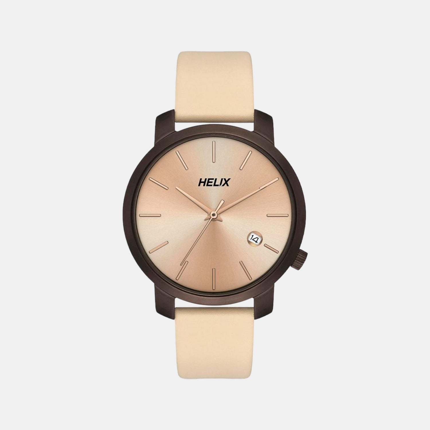 Helix Round Rose Gold Analog watch