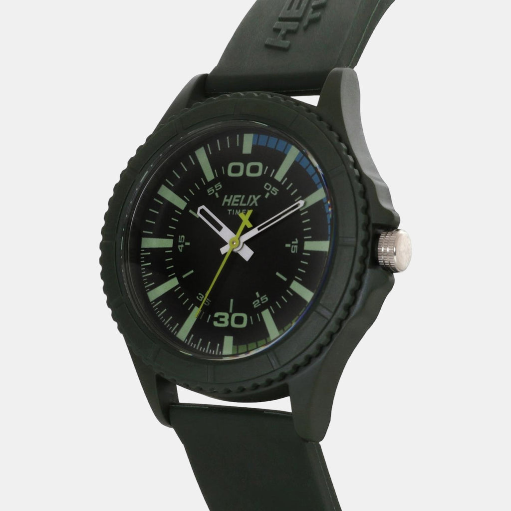 Helix Men Round Green watch