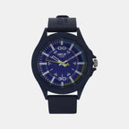 Helix Round Blue Analog watch