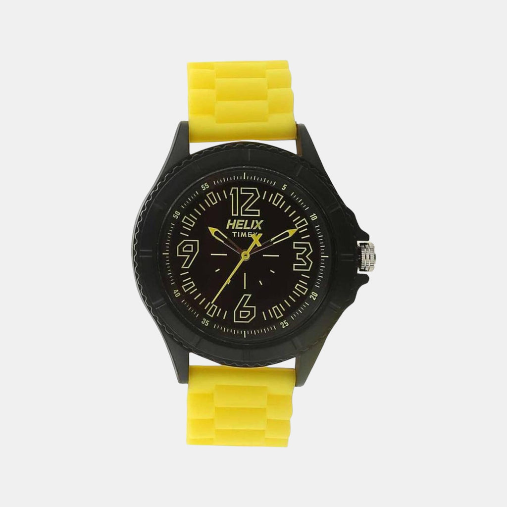Helix Round Black Analog watch