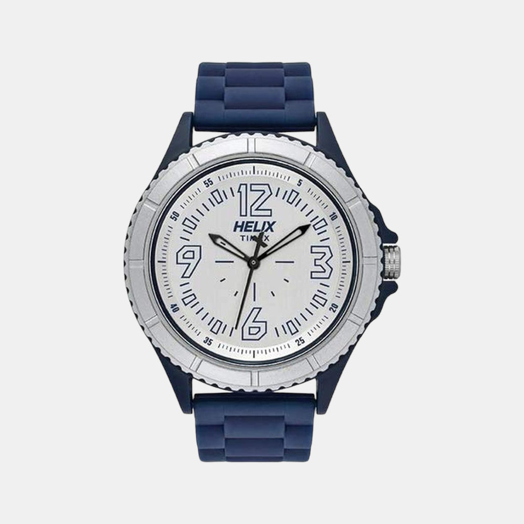 Helix Round Silver Analog watch