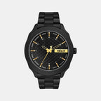 Helix Round Black Analog watch