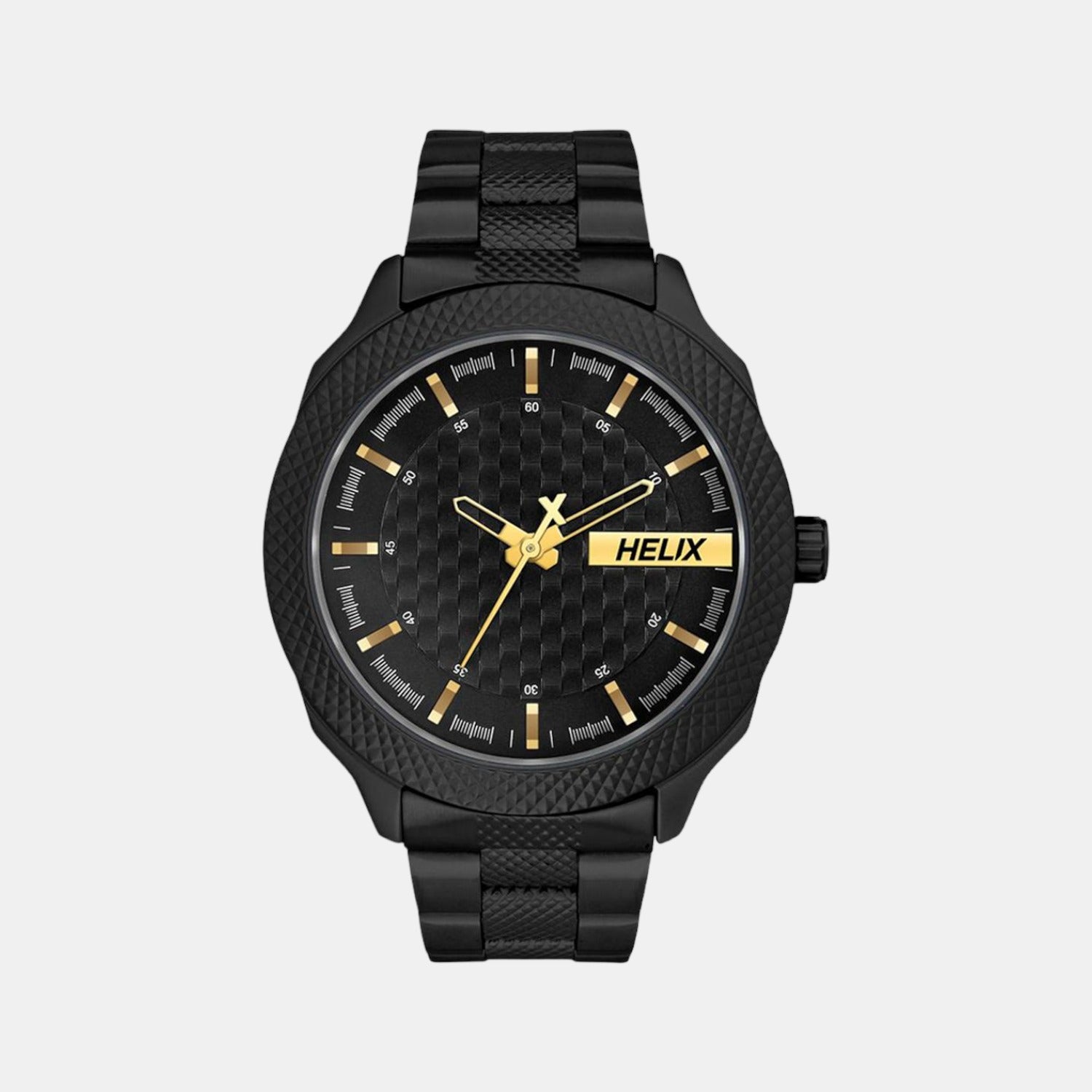 Helix Round Black Analog watch