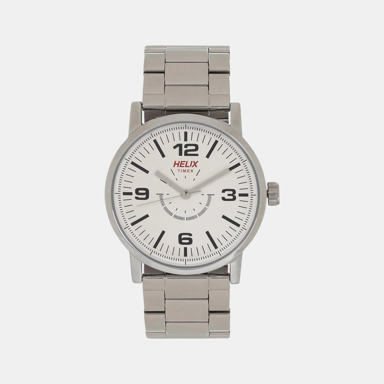 Helix Round White Analog watch