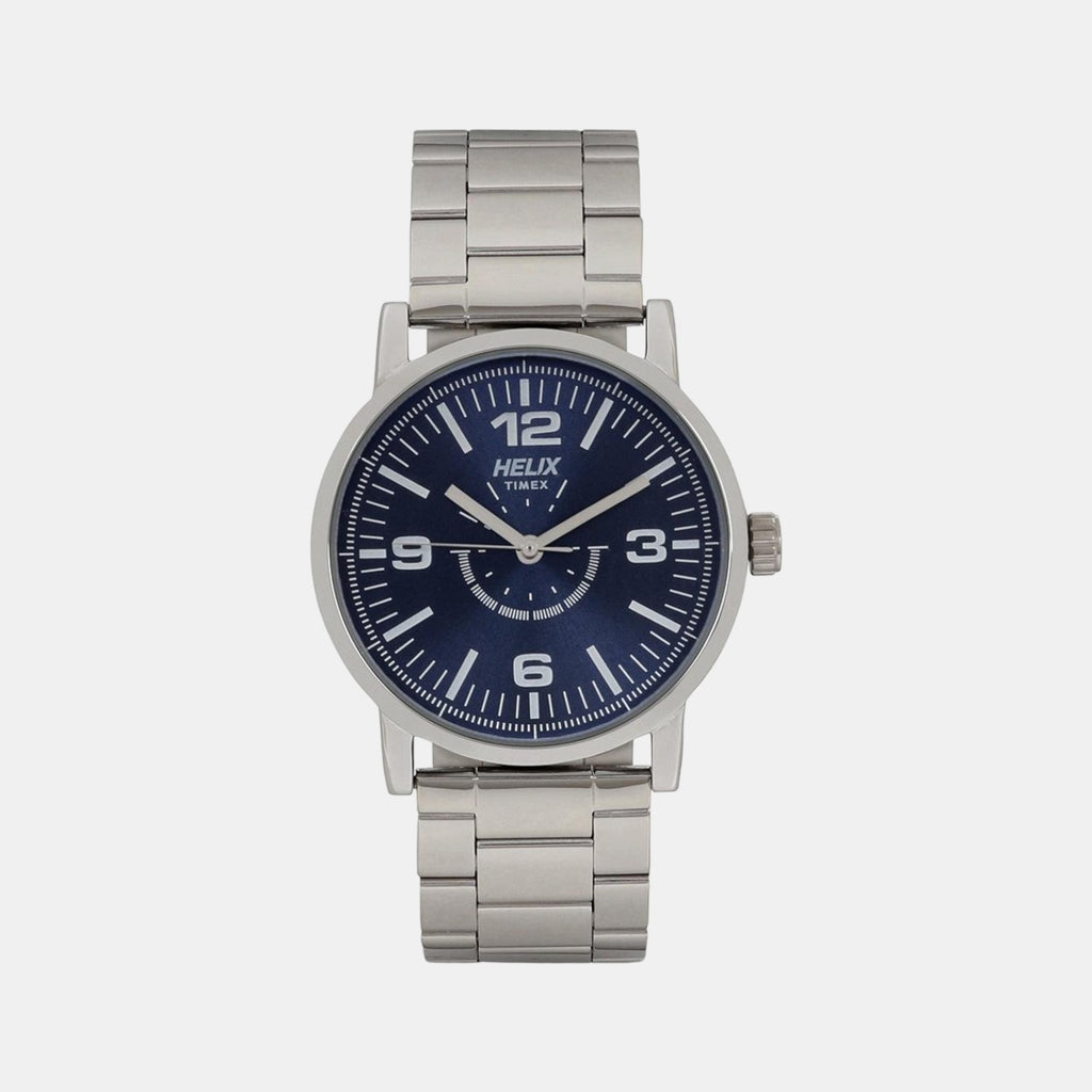 Helix Round Blue Analog watch