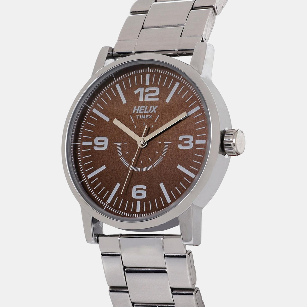 Helix Men Round Brown watch