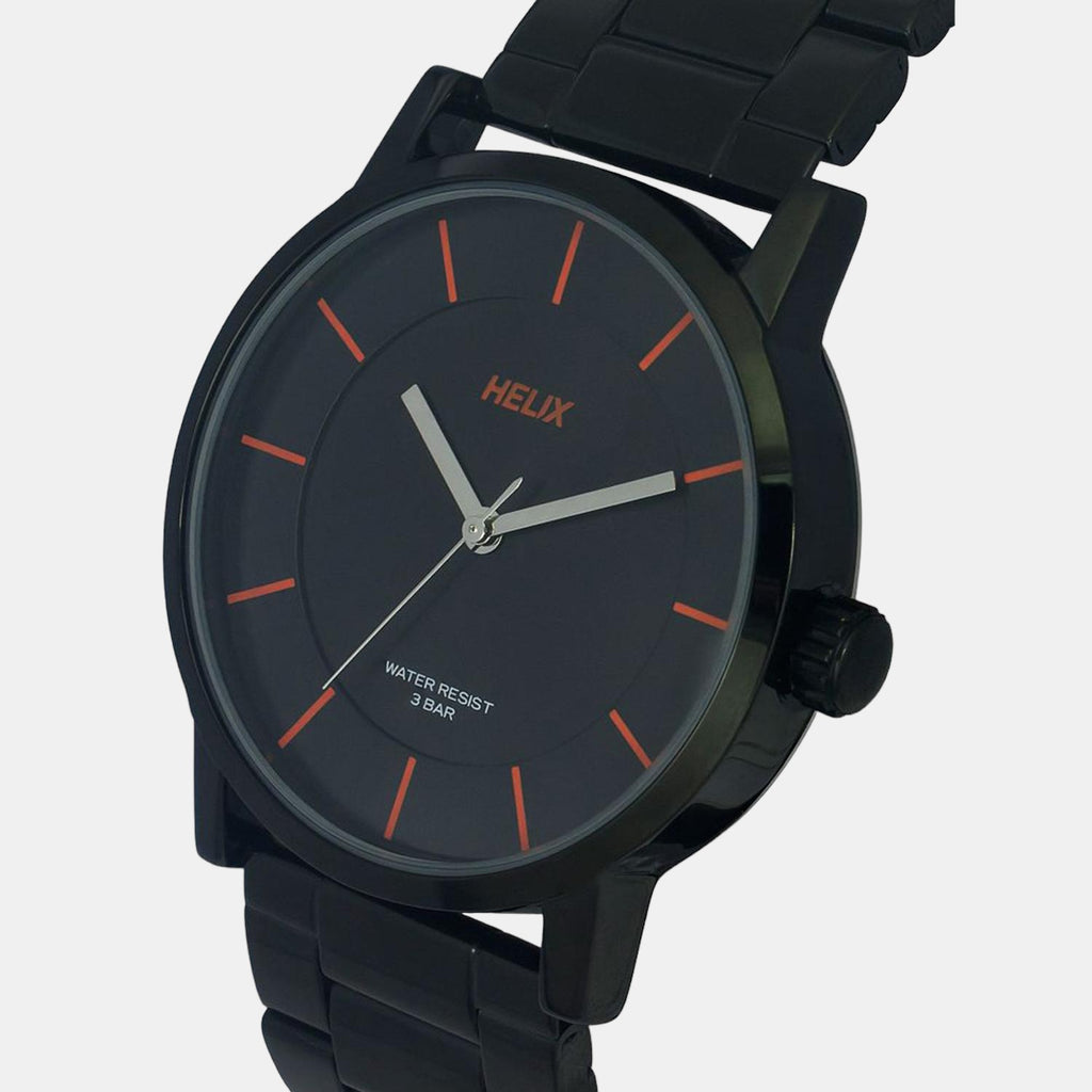Helix Stainless Steel Black watch