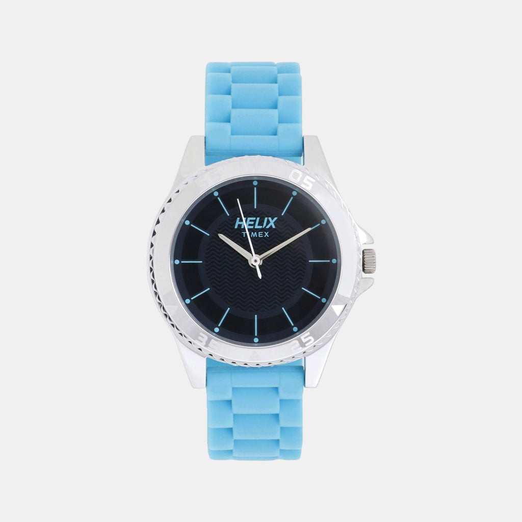 Helix Round Black Analog watch