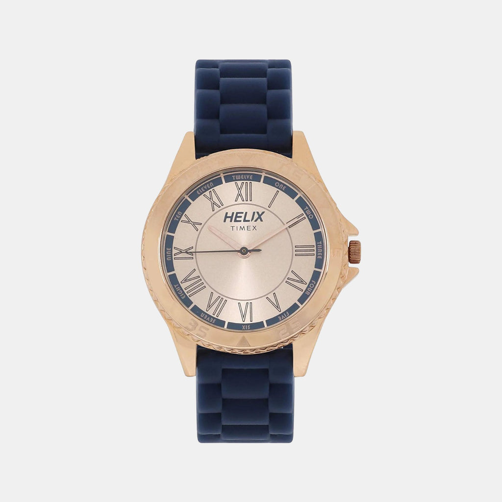 Helix Round Rose Gold Analog watch