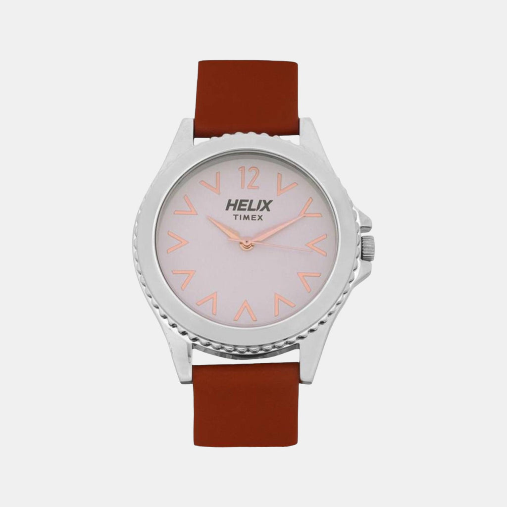Helix Round Silver Analog watch