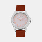 Helix Round Silver Analog watch