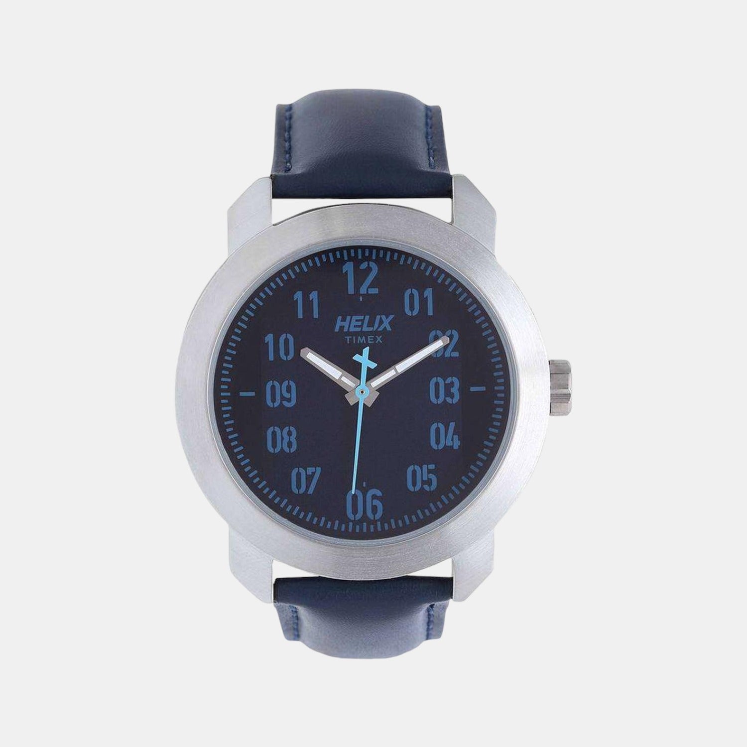 Helix Round Blue Analog watch
