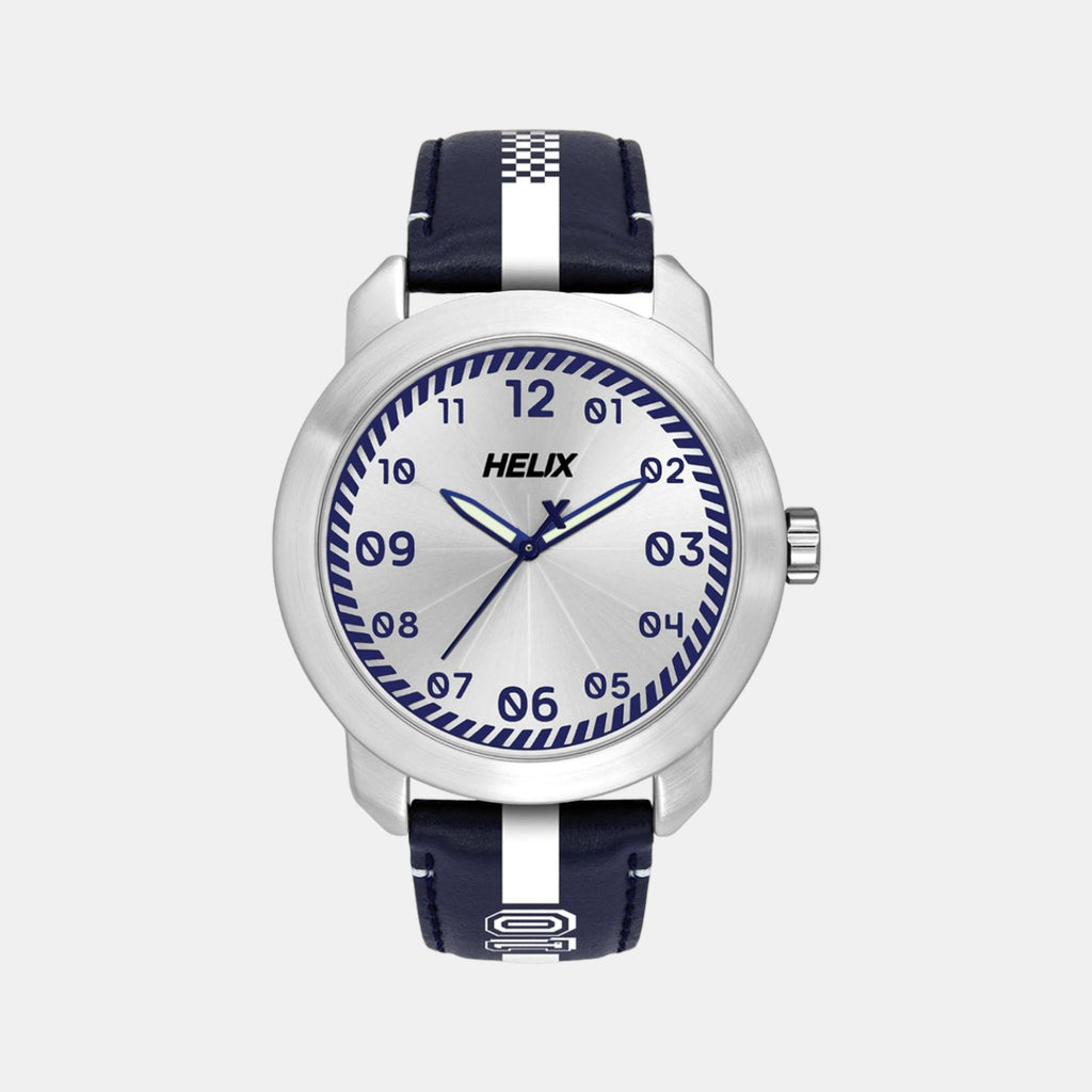 Helix Round Silver Analog watch