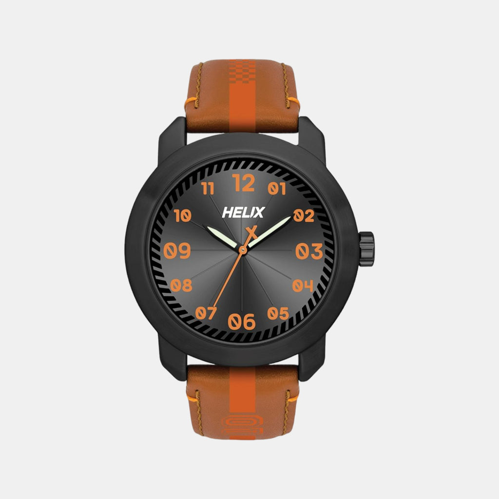 Helix Round Grey Analog watch