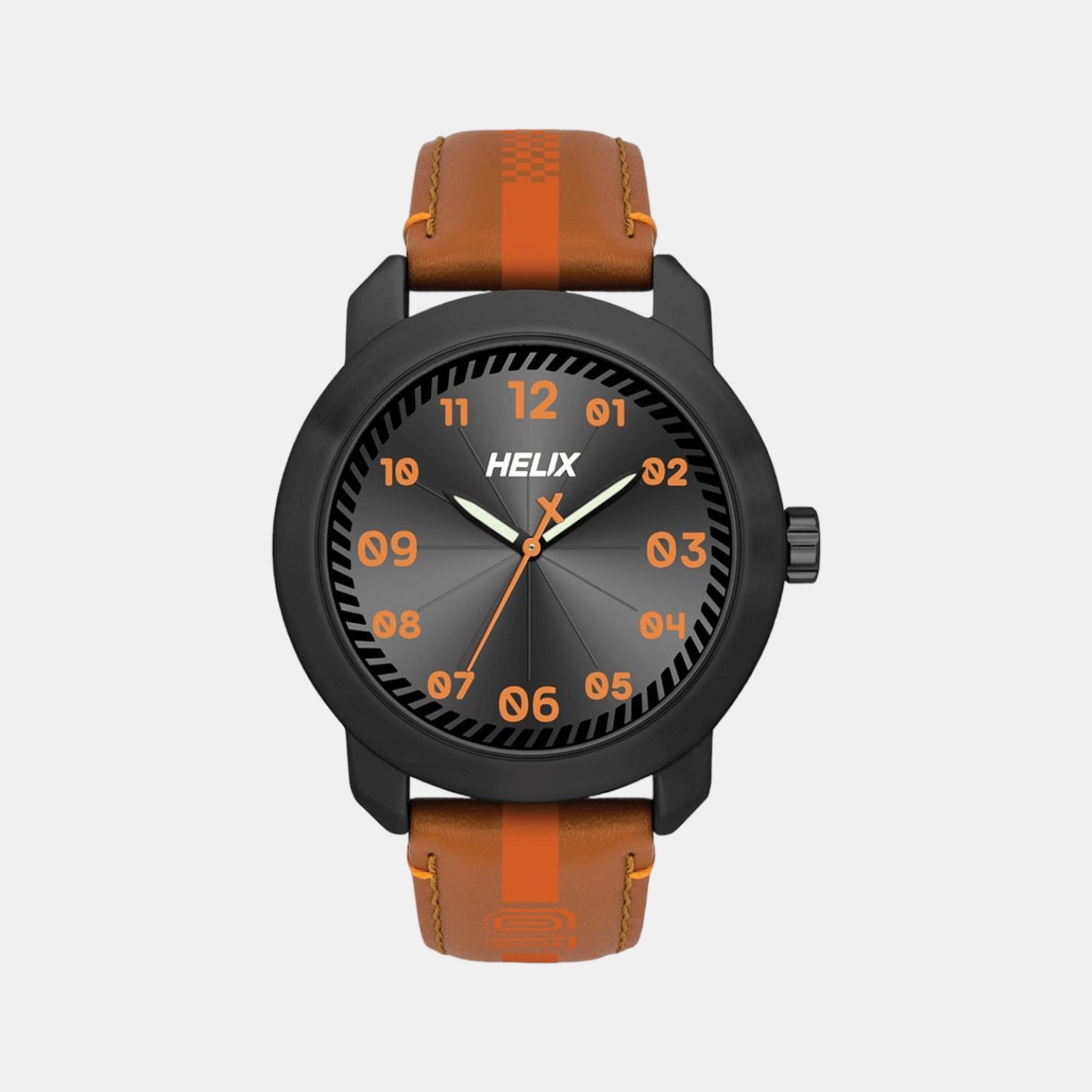Helix Round Grey Analog watch