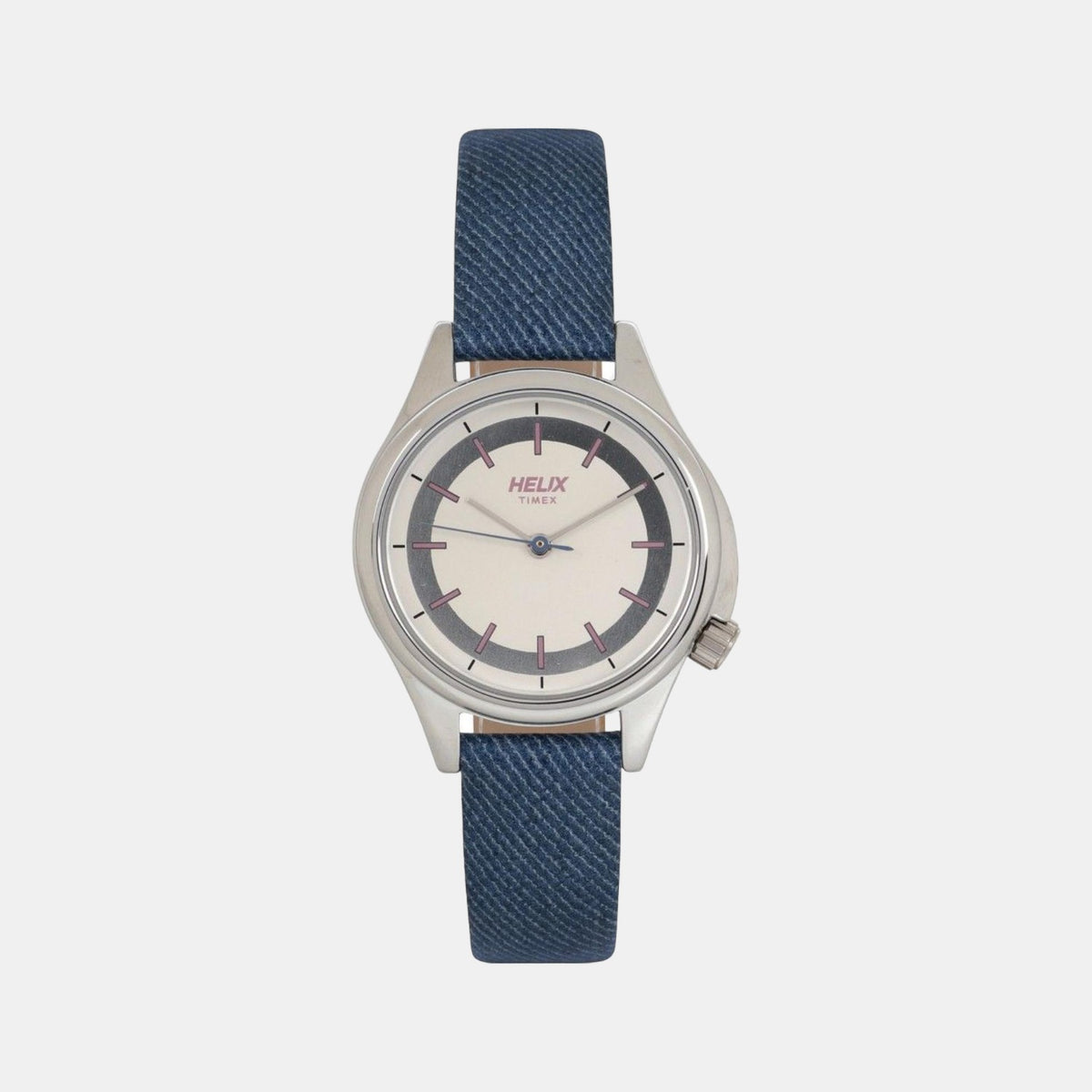 Helix Round Silver Analog watch