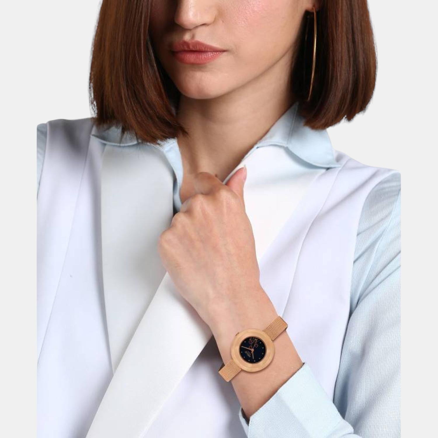 Helix Brass Round watch