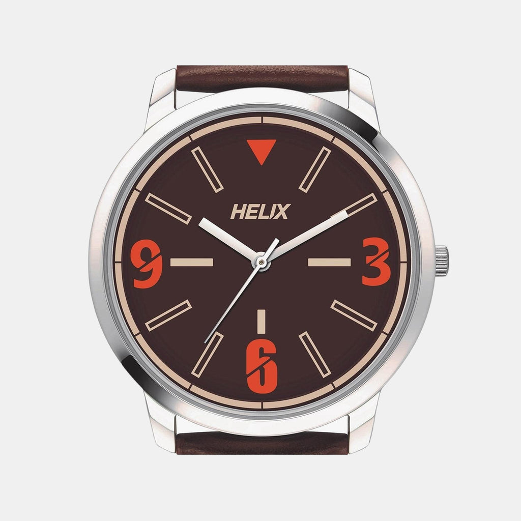 Helix Stainless Steel Round watch