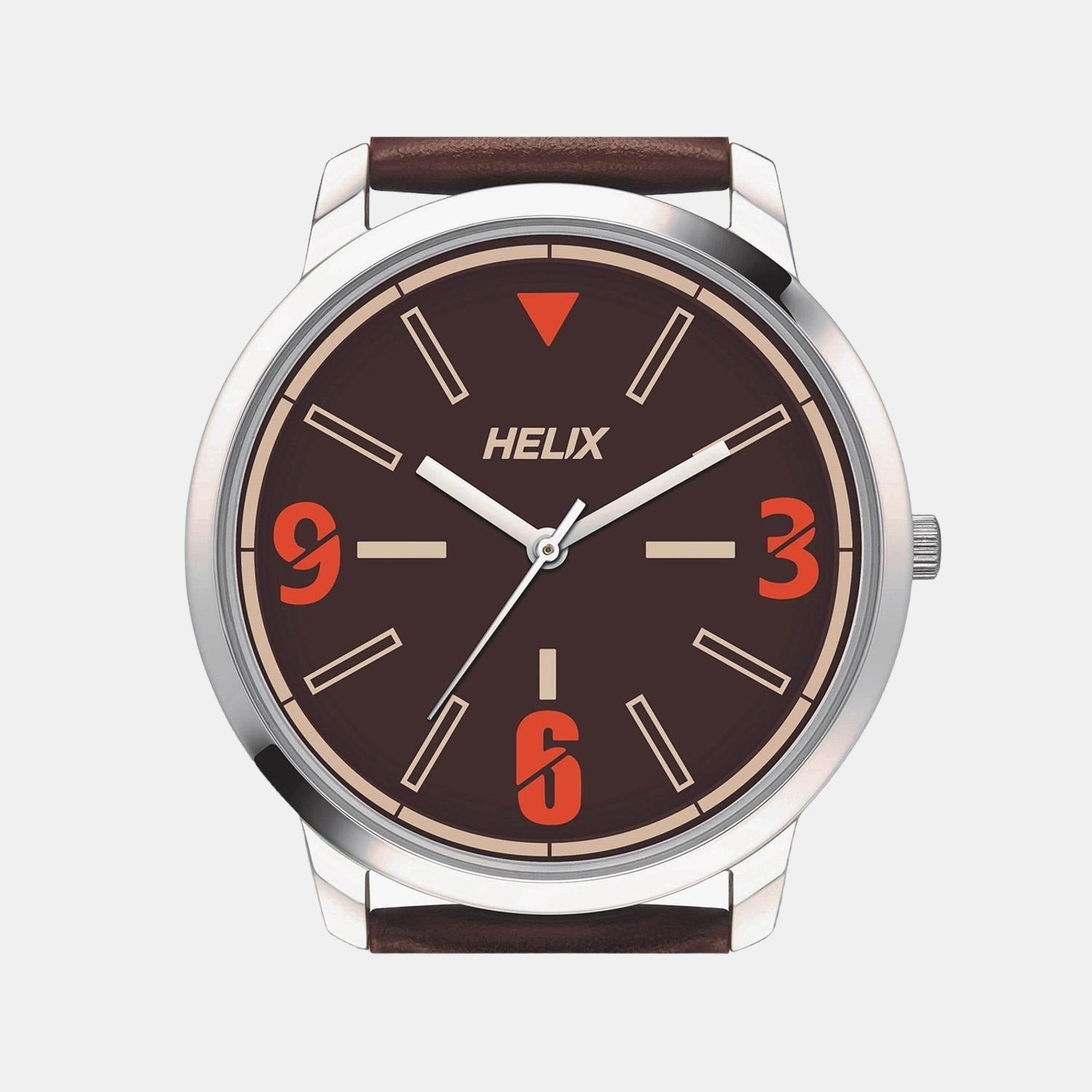 Helix Stainless Steel Round watch