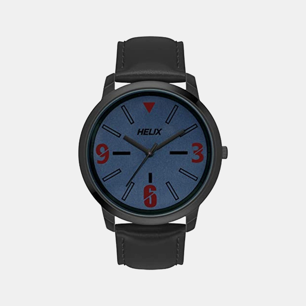 Helix Round Blue Analog watch
