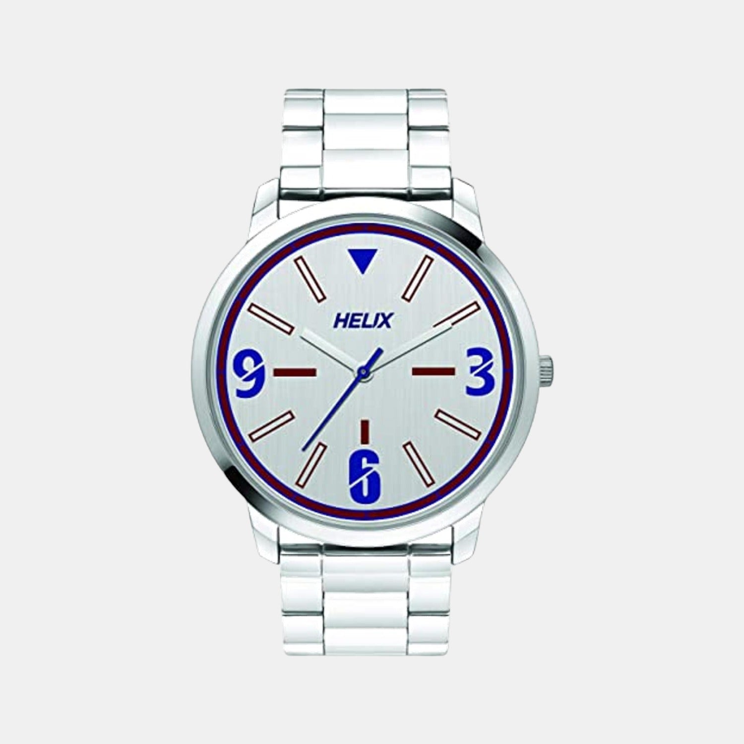 Helix Round Silver Analog watch