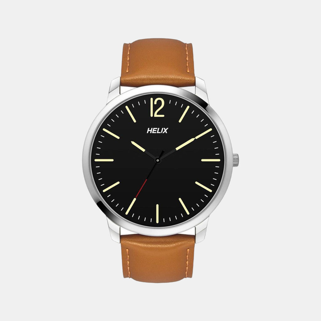 Helix Round Black Analog watch