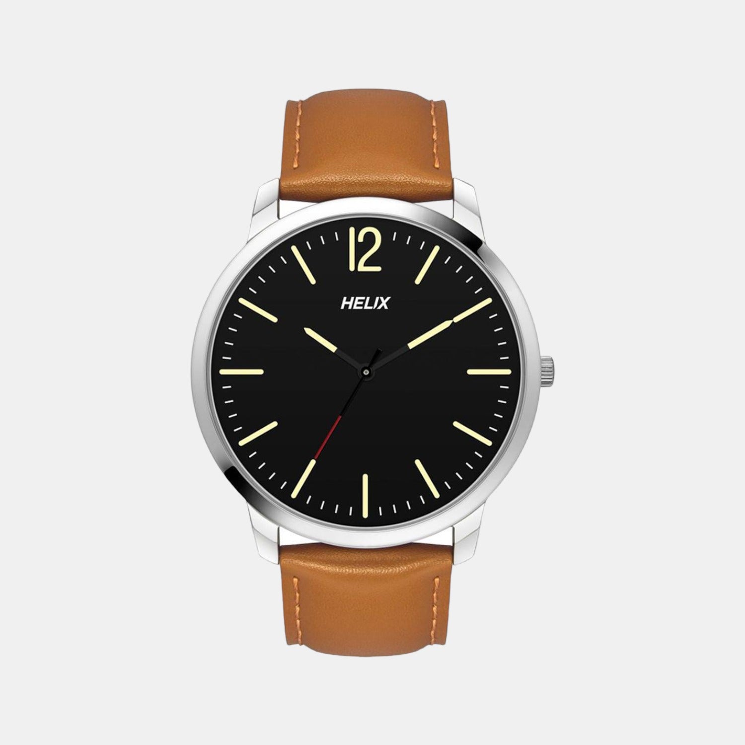 Helix Round Black Analog watch
