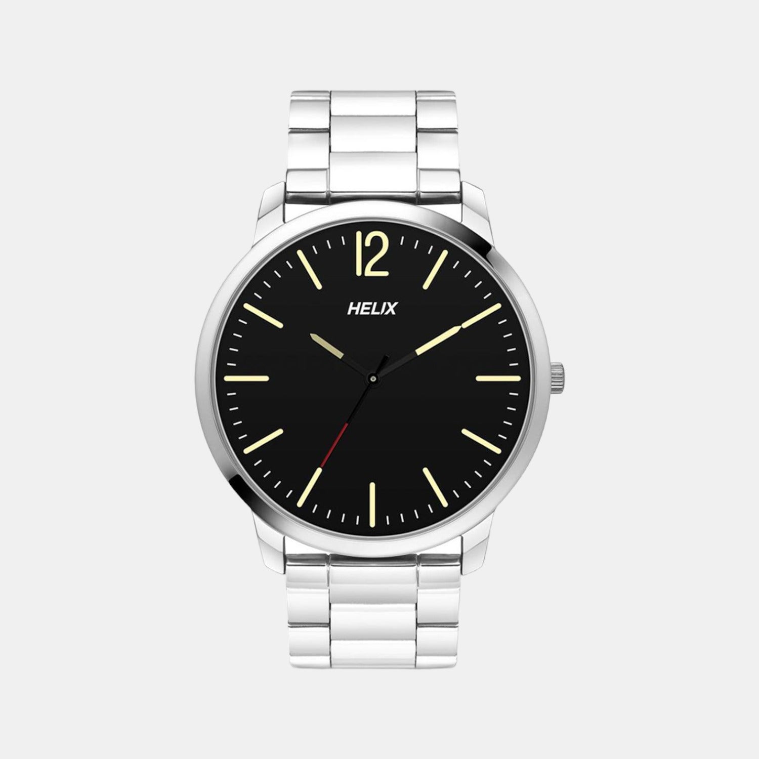Helix Round Black Analog watch