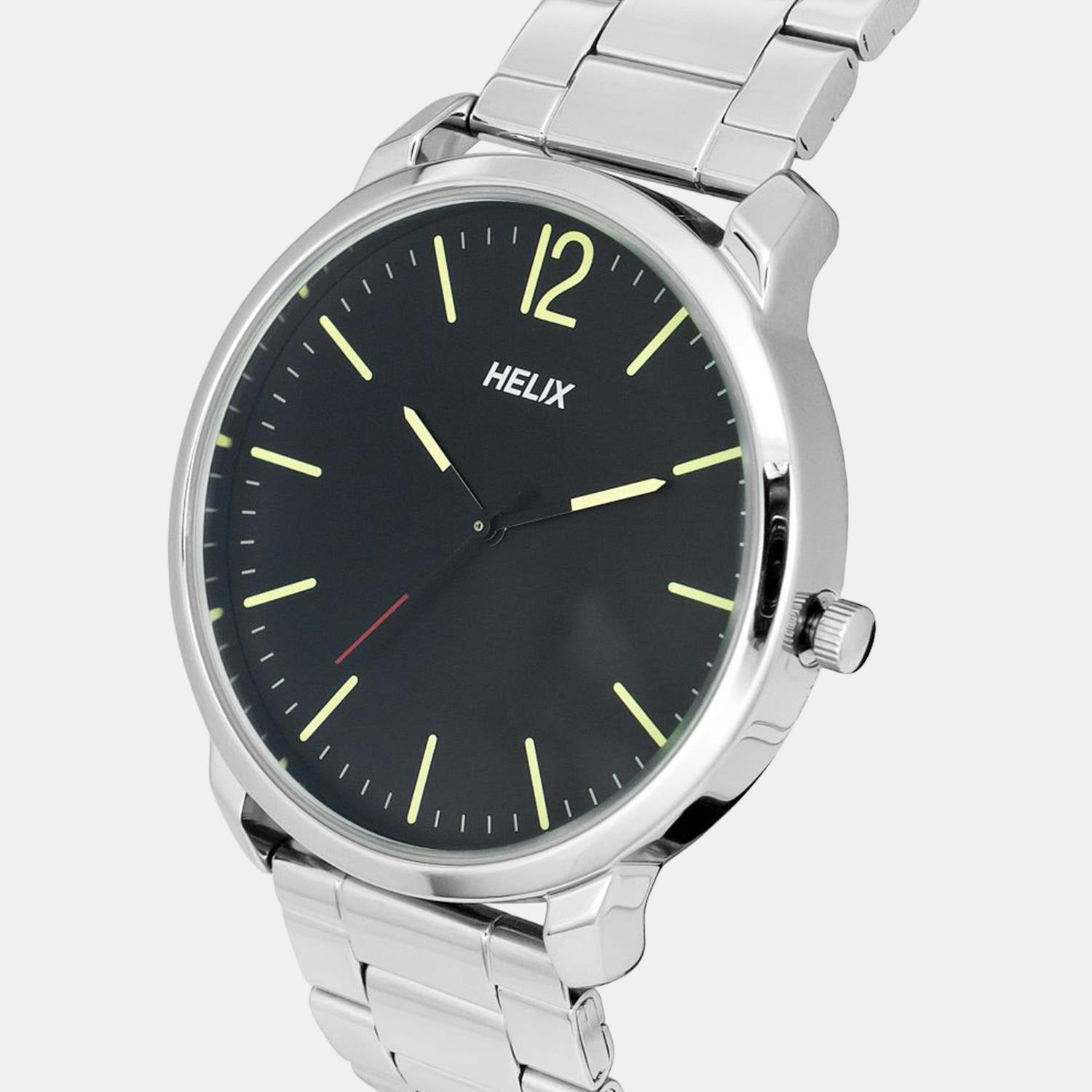 Helix Stainless Steel Black watch