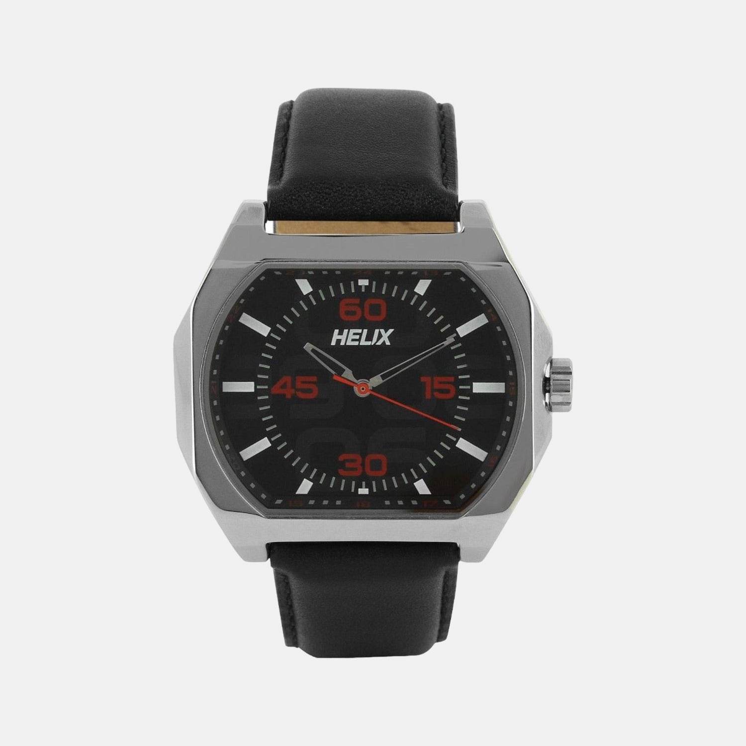 Helix Rectangular Black Analog watch