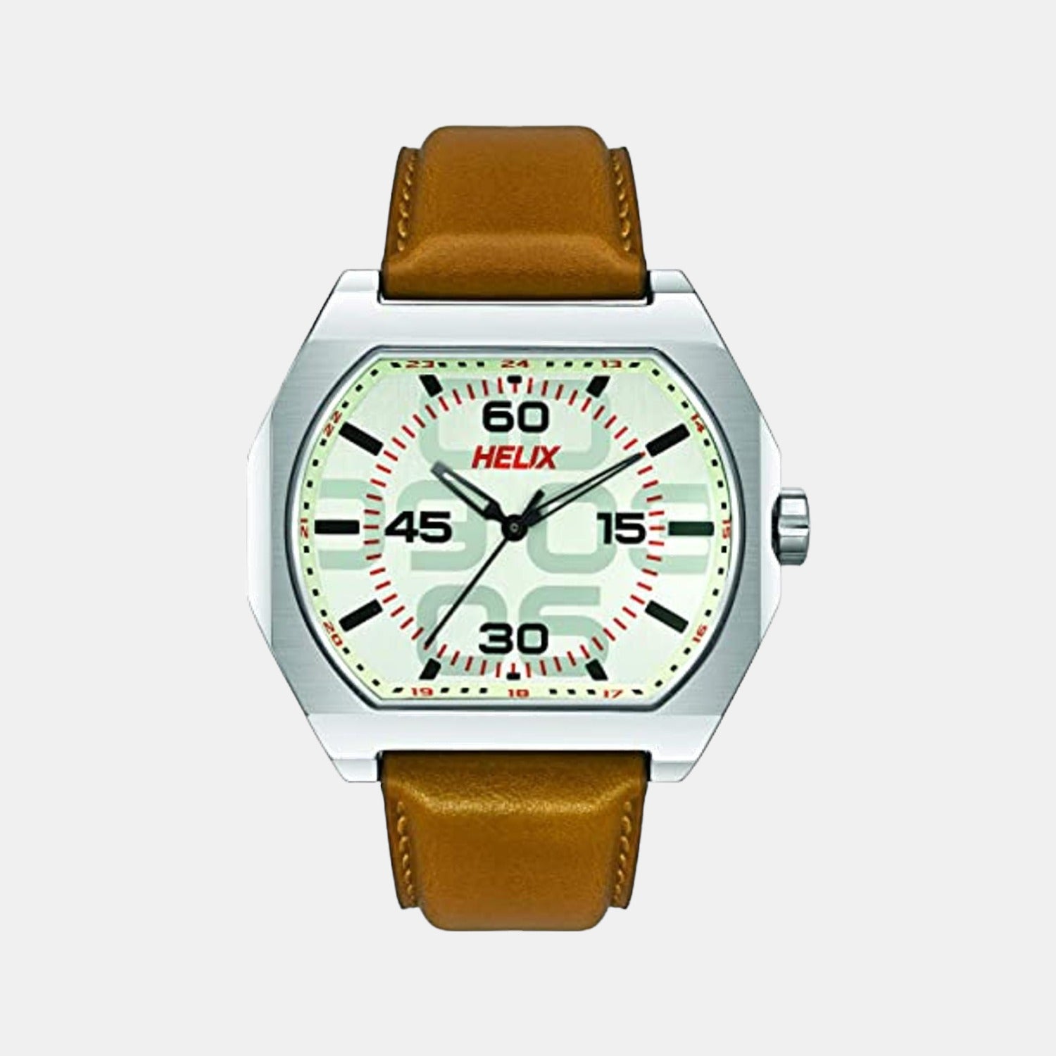 Helix Rectangular Grey Analog watch