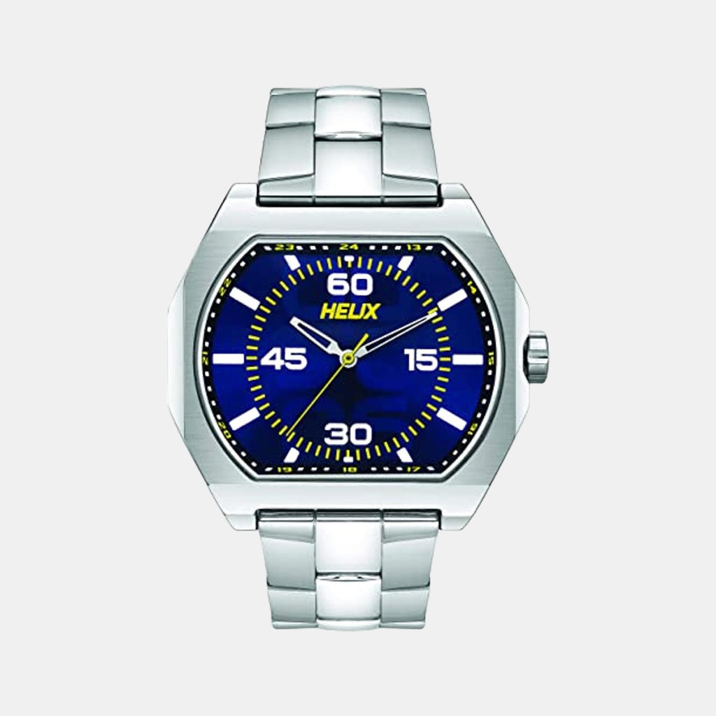 Helix Round Blue Analog watch