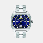 Helix Round Blue Analog watch